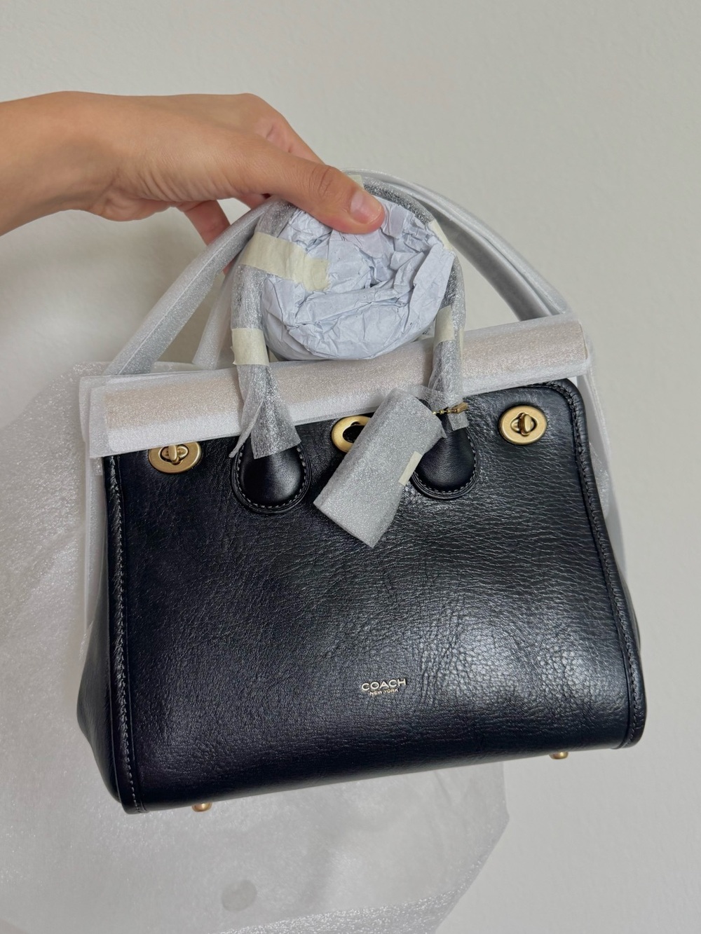 Coach Turnlock Tote 22 Runway